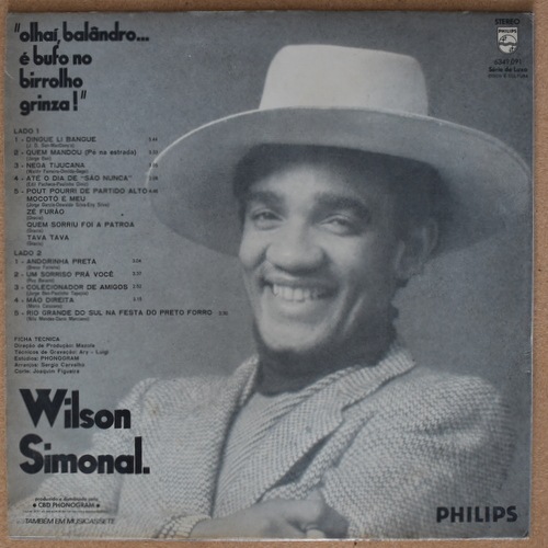 Wilson Simonal - Olhai Balandro... E Bufo No Birrolho Grinza!