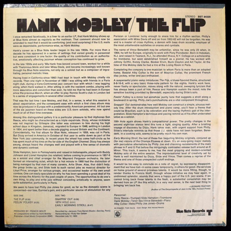 Hank Mobley ; The Flip��[LP] US Liberty Van Gelder ����