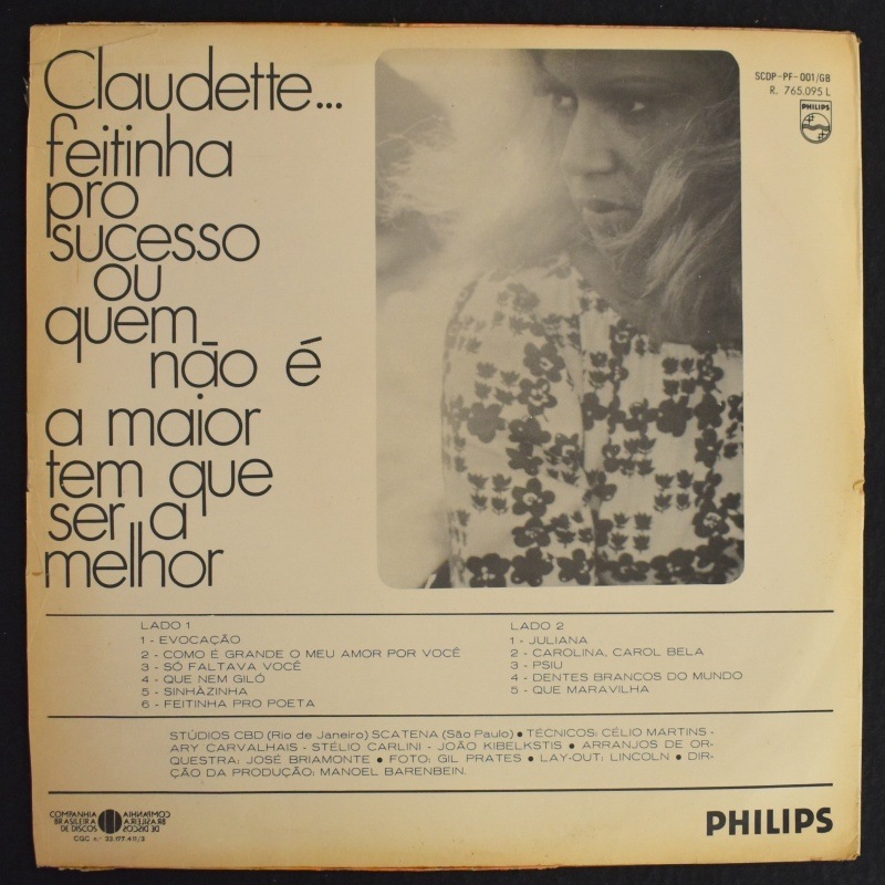 Claudette - Feitinha Pro Sucesso Ou Quem Nao E A Maior Tem Que Ser A Melhor    [LP]