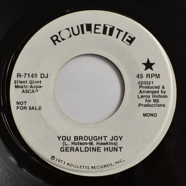 Geraldine Hunt - You Brought Joy (ST)