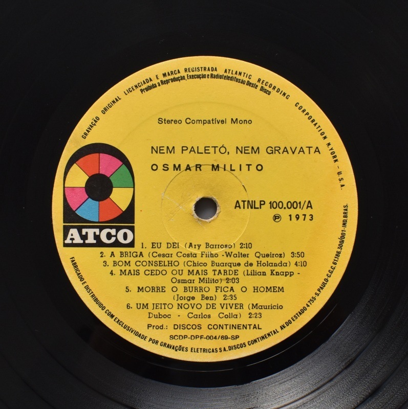 Osmar Milito - Nem Paleto, Nem Gravata  [LP]