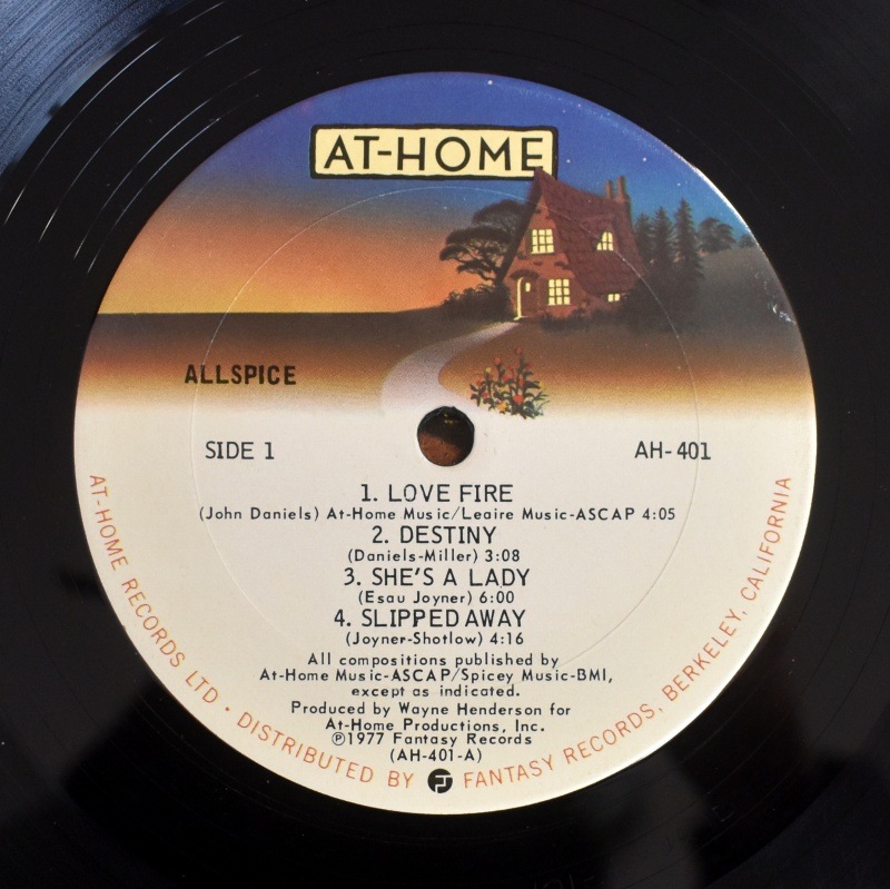 Allspice - Allspice   [Promo, LP]