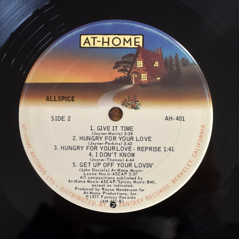 Allspice - Allspice   [Promo, LP]