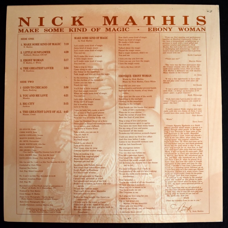 Nick Mathis - Make Some Kind Of Magic - Ebony Woman    [LP]
