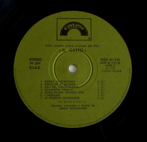 Ennio Morricone ��‎– Il Gatto �����؎������ꥸ�ʥ륵����ɥȥ�å�