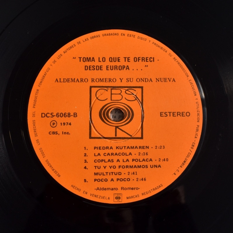 Aldemaro Romero Y Su Onda Nueva - Toma Lo Que Te Ofreci - Desde Europa..  [LP]