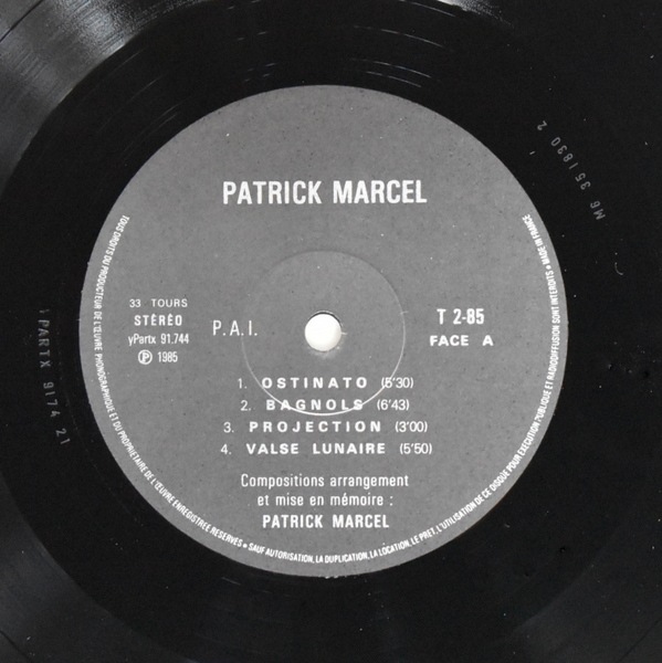 Patrick Marcel - Ostinato  [LP]