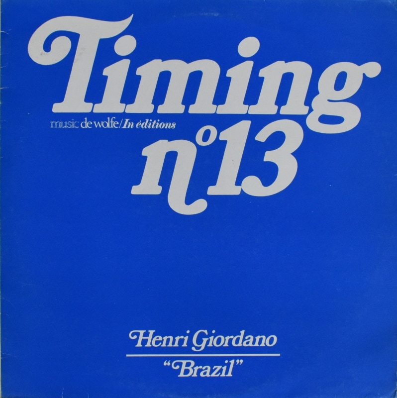 Henri Giordano - Timing N�� 13 / Brazil  [LP]