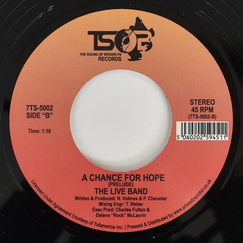 The Live Band - A Chance For Hope / ST [7inch]｜SOUL / FUNK,Disco/Modern ...