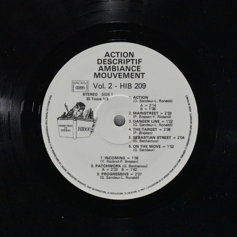 Various - Action Descriptif - Ambiance Mouvement Vol. 2  [LP]