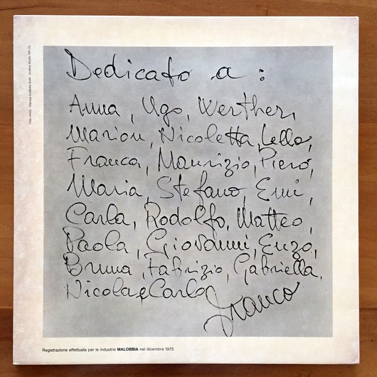 Franco Cerri - A Limen  Malobbia - CM 002 ( Promo )
