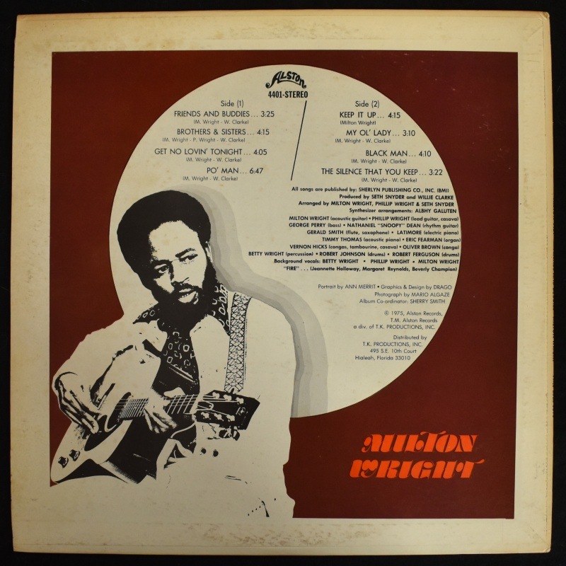 Milton Wright - Friends And Buddies    [LP]
