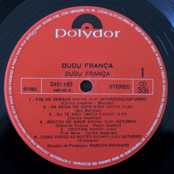 Dudu Fran&ccedil;a - Dudu Fran&ccedil;a