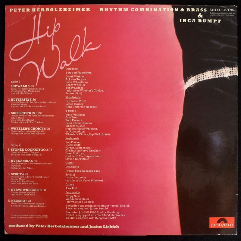 Peter Herbolzheimer Rhythm Combination & Brass & Inga Rumpf - Hip Walk   [LP]
