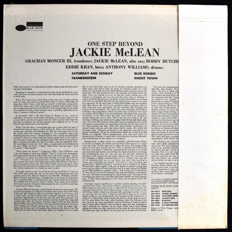 Jackie McLean - One Step Beyond [LP]｜JAZZ,Modal｜Paddy