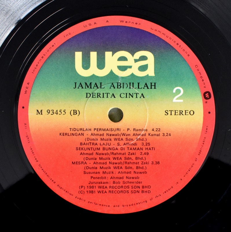 Jamal Abdillah - Derita Cinta    [LP]