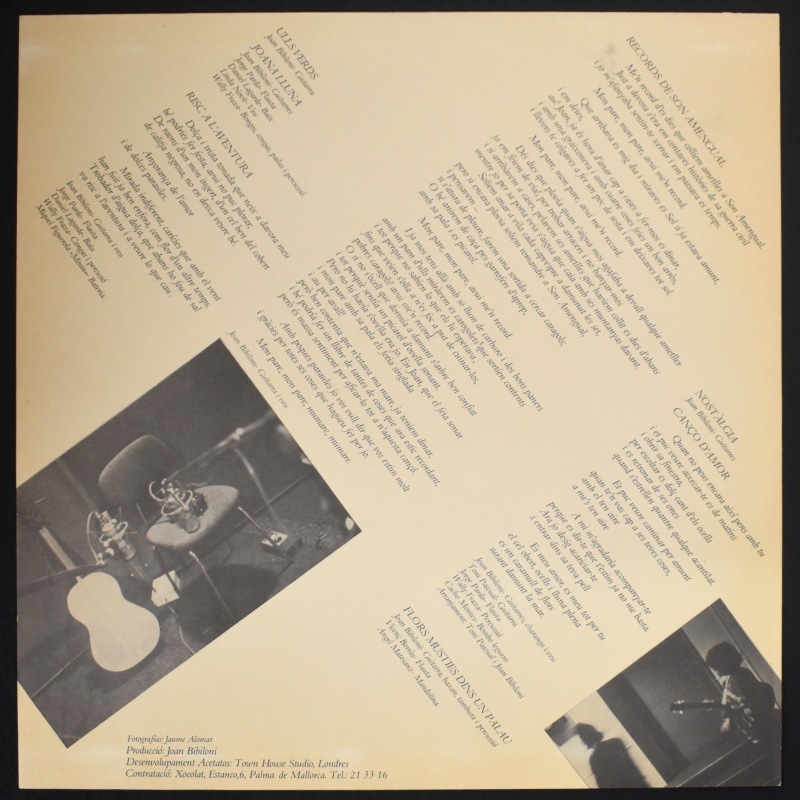 Joan Bibiloni - Joana Lluna   [LP] ���ڥ��󡡥��ꥸ�ʥ�