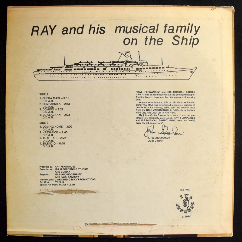 Ray And His Musical Family - On The Ship    [LP]