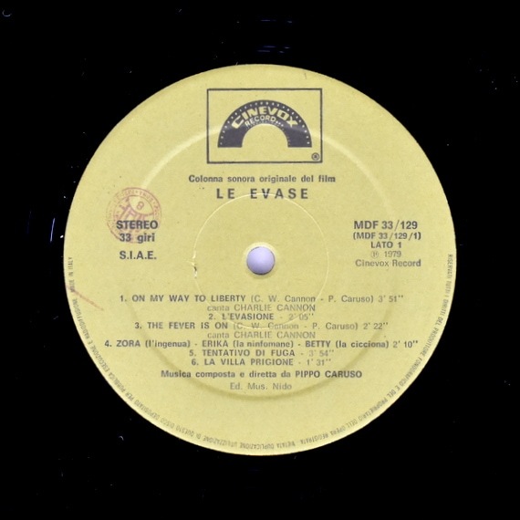 Pippo Caruso - Le evase (Colonna sonora originale del film "Le evase") [LP]