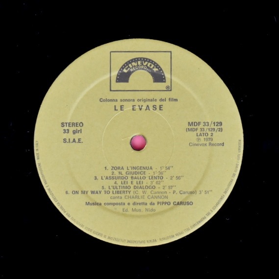 Pippo Caruso - Le evase (Colonna sonora originale del film "Le evase") [LP]