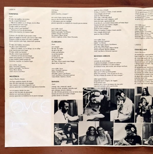 Joyce ‎– Feminina ” Incluindo Claraeana”表記なし オリジナル