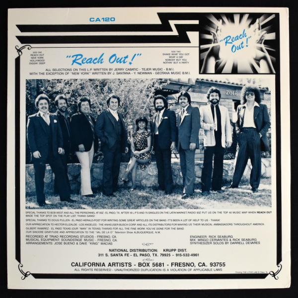 洋楽 The Ray Camacho Band - Reach Out! The Ray Camacho Band - Reach Out｜SOUL / FUNK,Disco/Modern