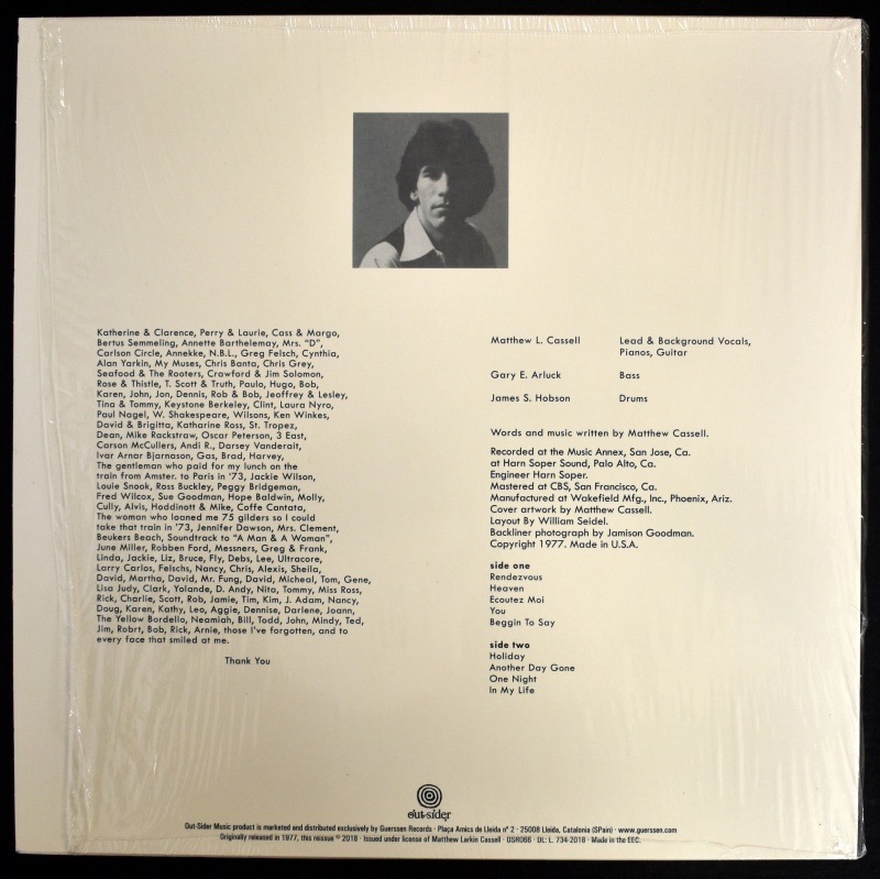 Matthew Larkin Cassell - Pieces      [LP]