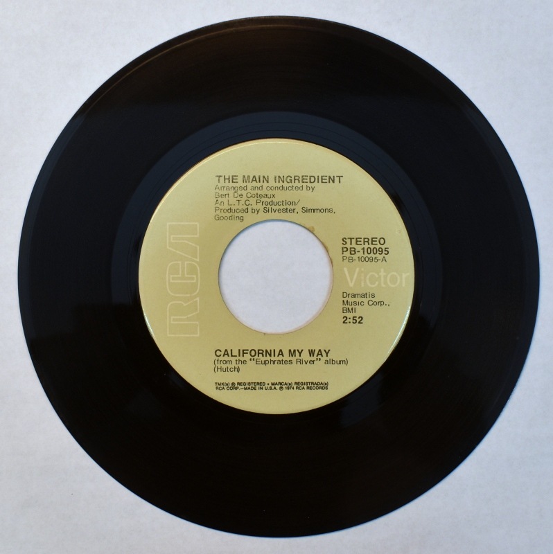 The Main Ingredient - California My Way / Looks Like Rain      [7inch]
