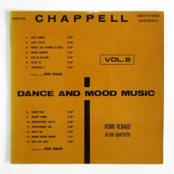 Henri Renaud Et Son Quartette - Dance And Mood Music Vol.8