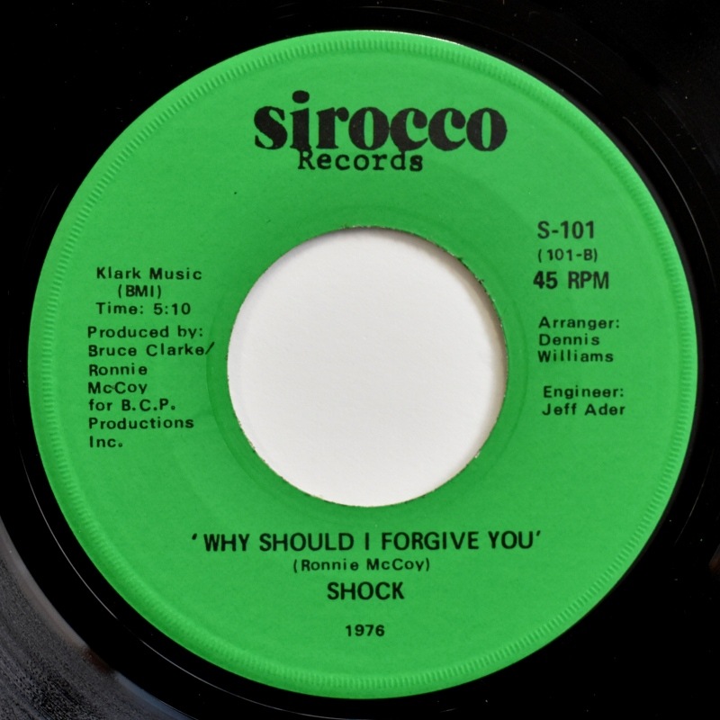 Shock - Footsteps Across Your Mind / Why Should I Forgive You  [7inch]