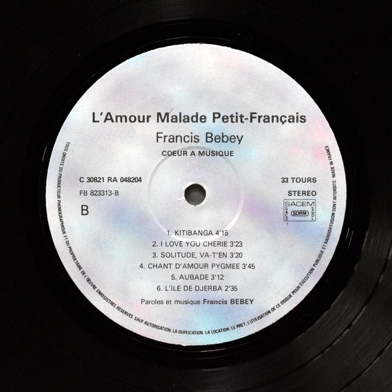 Francis Bebey - L'Amour Malade Petit - Francais