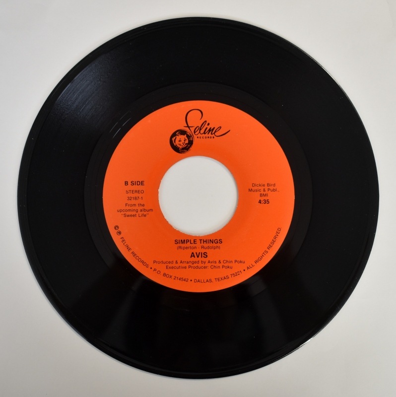 Avis - Baby, This Love I Have / Simple Things [7inch]両面ミニー