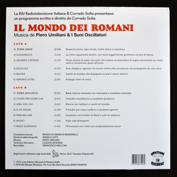 Piero Umiliani & I Suoi Oscillatori - Il Mondo Dei Romani