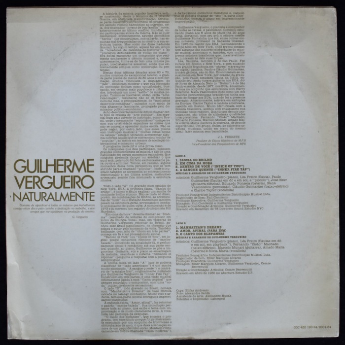 Guilherme Vergueiro - Naturalmente�����ꥸ�ʥ롡��LP]