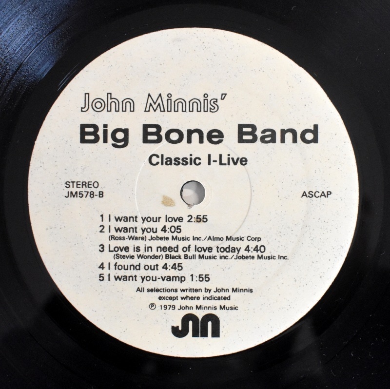 John Minnis' Big Bone Band - Classic I-Live      [LP]