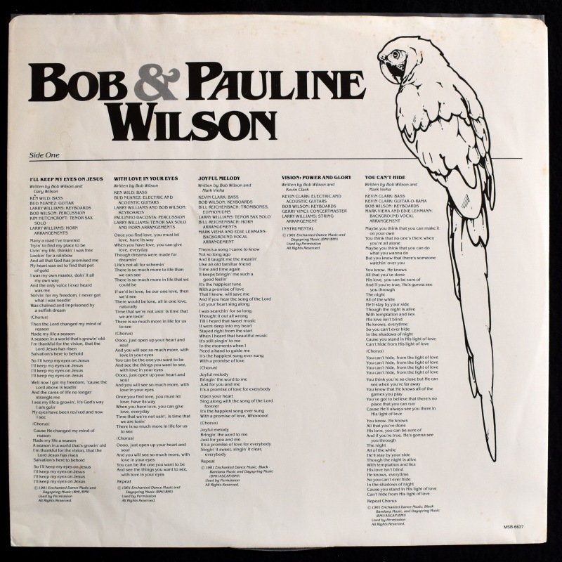 Bob & Pauline Wilson - Somebody Loves You                    [LP]