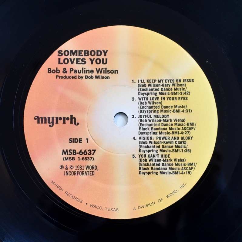 Bob & Pauline Wilson - Somebody Loves You                    [LP]