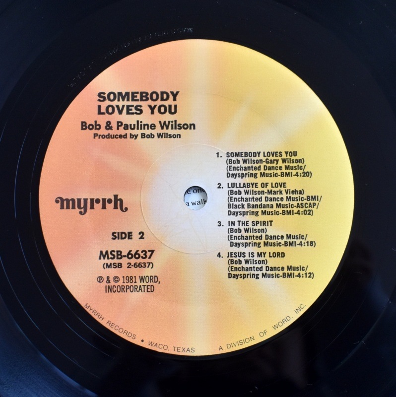 Bob & Pauline Wilson - Somebody Loves You                    [LP]