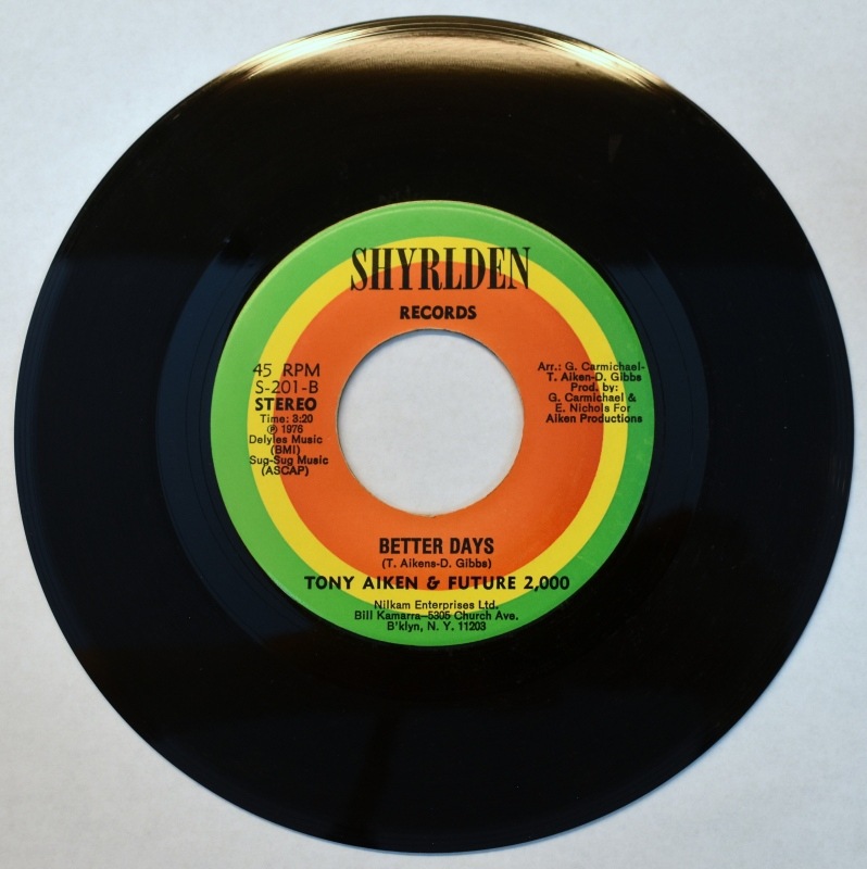 Tony Aiken & Future 2000 - Soul Disco / Better Days    [7inch]