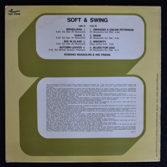 Romano Mussolini & His Friends - Soft & Swing