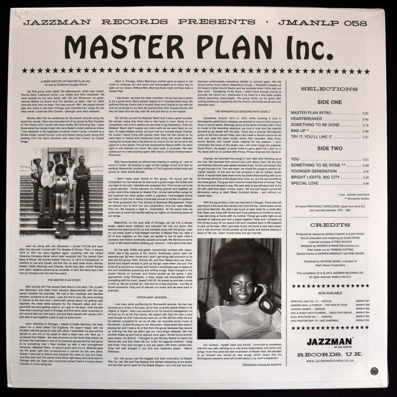 Master Plan Inc. - Master Plan Inc.       [Compilation LP]