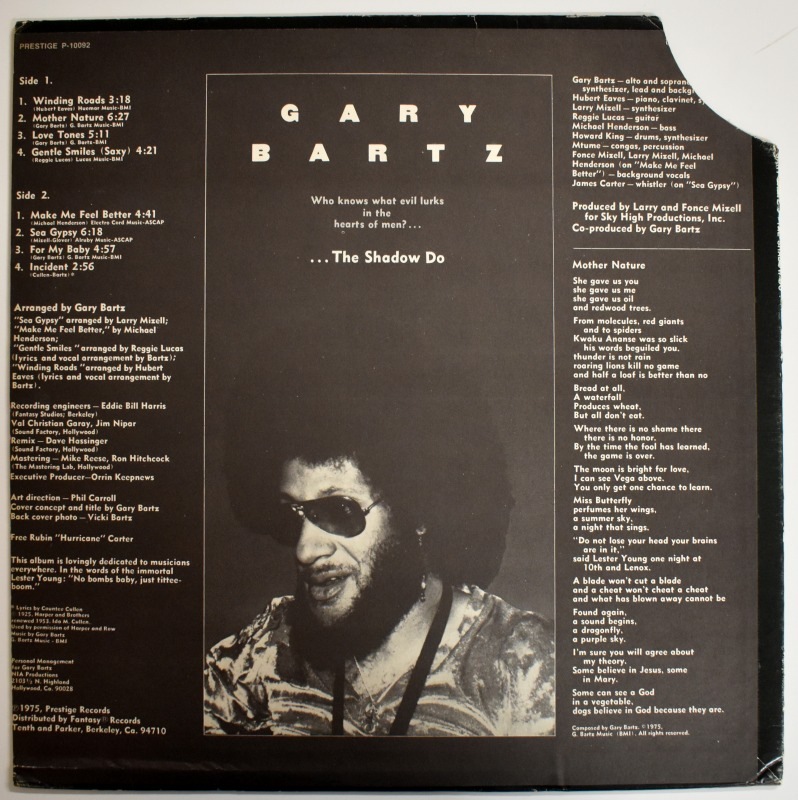 Gary Bartz - The Shadow Do     [LP]