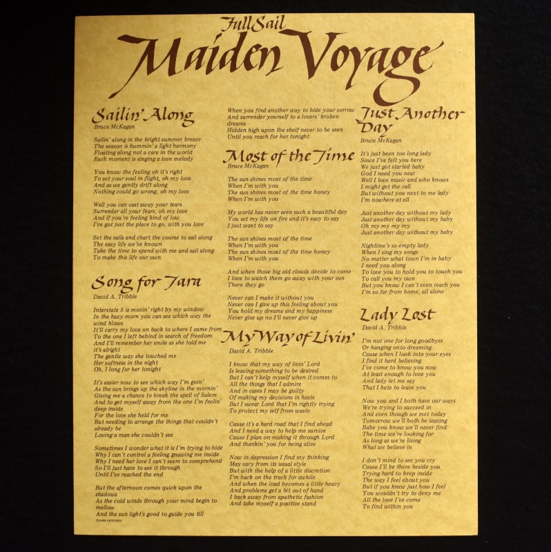 Full Sail - Maiden Voyage    [LP]