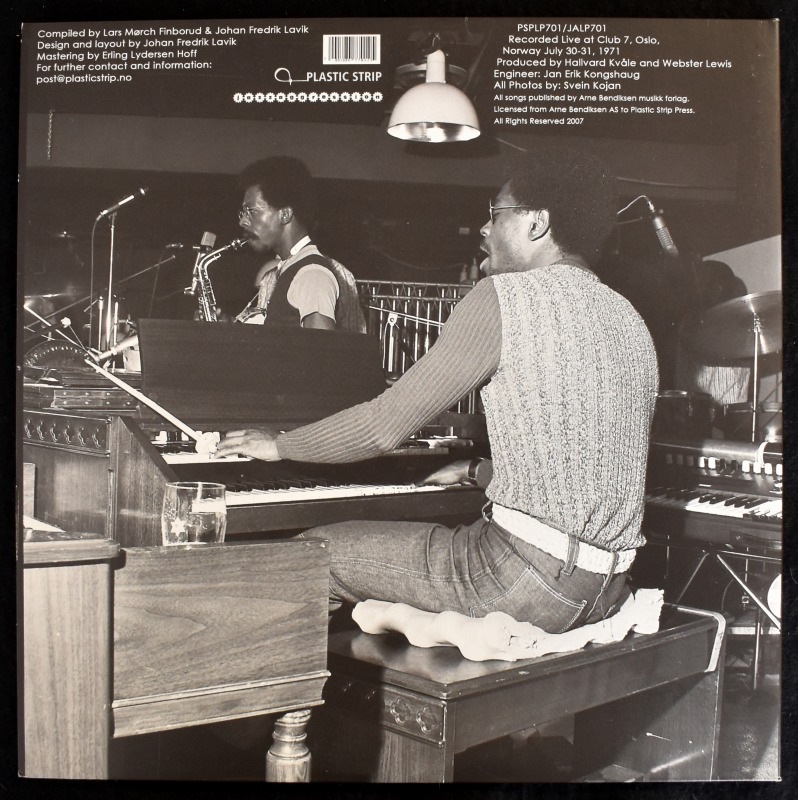 Webster Lewis Featuring The Post-Pop, Space Rock, Be-Bop, Gospel Tabernacle Chorus and Orchestra BABY! - Webster Lewis In Norway - The Club7 Live Tapes  [ 2��LP ]