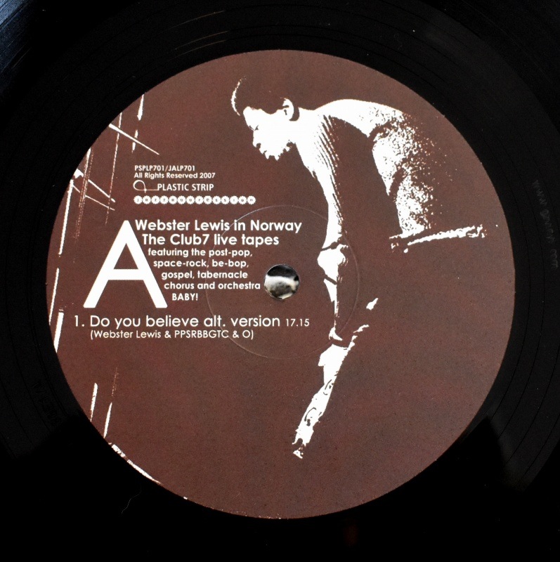 Webster Lewis Featuring The Post-Pop, Space Rock, Be-Bop, Gospel Tabernacle Chorus and Orchestra BABY! - Webster Lewis In Norway - The Club7 Live Tapes  [ 2��LP ]