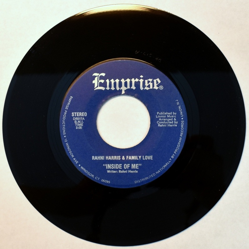 Rahni Harris & Family Love - Inside Of Me / He��s My Friend   [7inch]