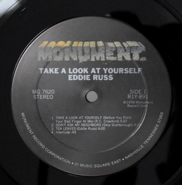 Eddie Russ Take A Look Yourself レコード EDDIE RUSS / Take A Look At Yourself (LP) / Monument