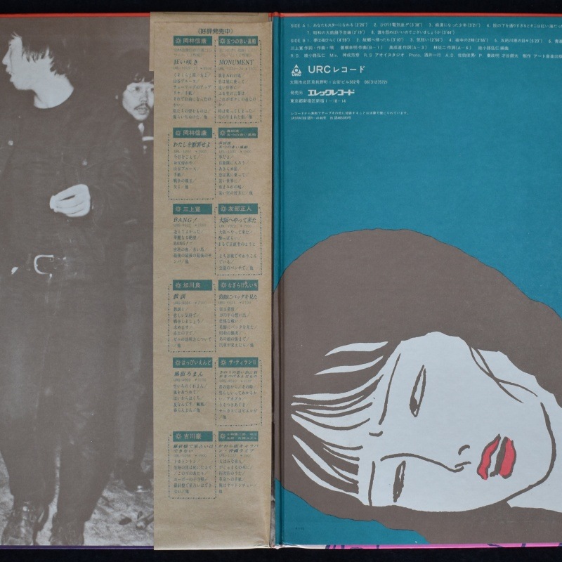 LP / 三上寛 / ひらく夢などあるじゃなし　URG-4011 F 三上寛 - ひらく夢などあるじゃなし 三上寛怨歌集 [LP