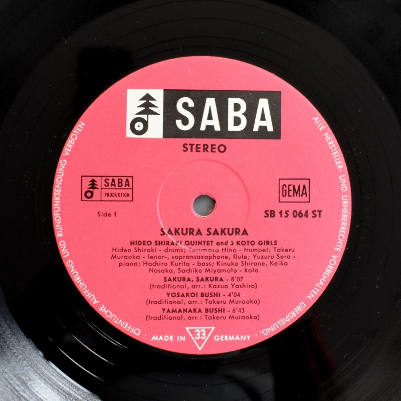 Hideo Shiraki Quintet + 3 Koto Girls - Sakura Sakura    [LP]