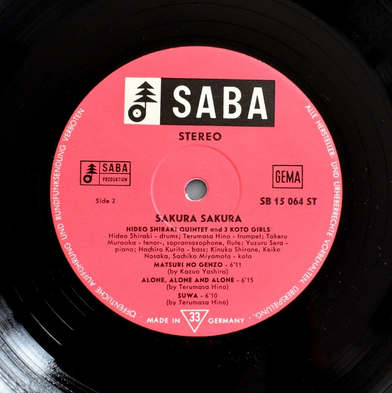 Hideo Shiraki Quintet + 3 Koto Girls - Sakura Sakura    [LP]